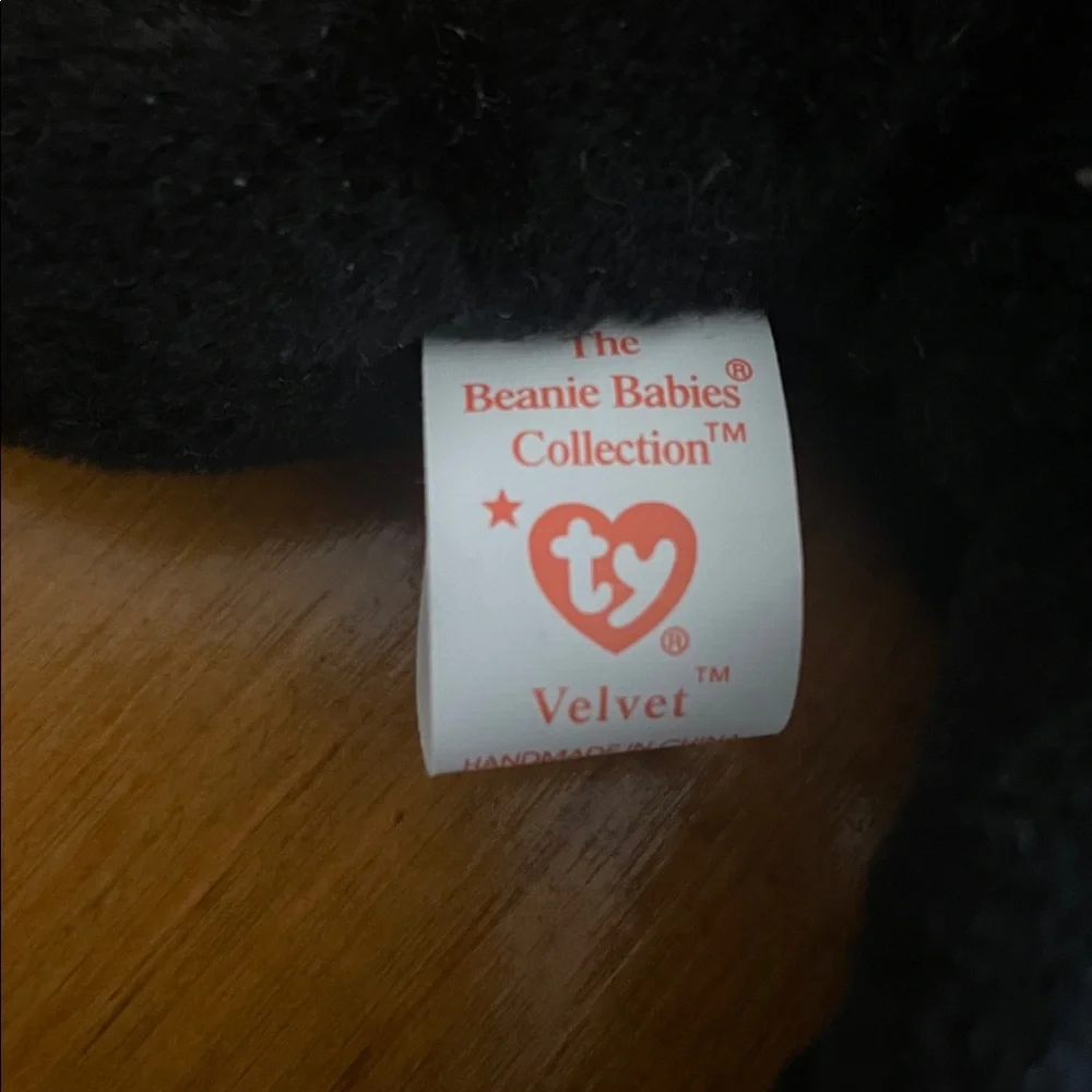 Ty NWT Black Velvet beanie baby